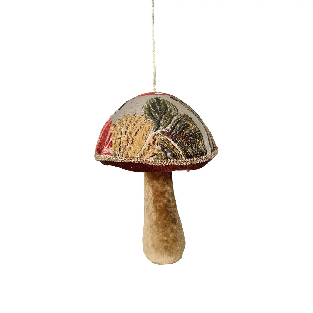 MUSHROOM BROCADE ΧΡΙΣΤΟΥΓΓΕΝΙΑΤΙΚΟ ΣΤΟΛΙΔΙ ΜΑΝΙΤΑΡΙ 13x13x17 FOAM ΠΟΛΥΧΡΩΜΟ ΥΦΑΣΜΑ INTHEBOX