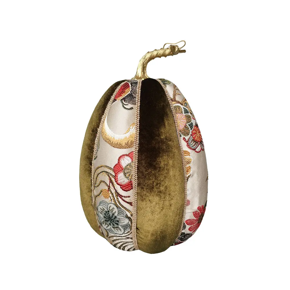 PUMPKIN BROCADE L ΧΡΙΣΤΟΥΓΕΝΝΙΑΤΙΚΟ ΔΙΑΚΟΣΜΗΤΙΚΟ ΚΟΛΟΚΥΘΑ 18x18x31 FOAM ΠΟΛΥΧΡΩΜΟ ΥΦΑΣΜΑ INTHEBOX