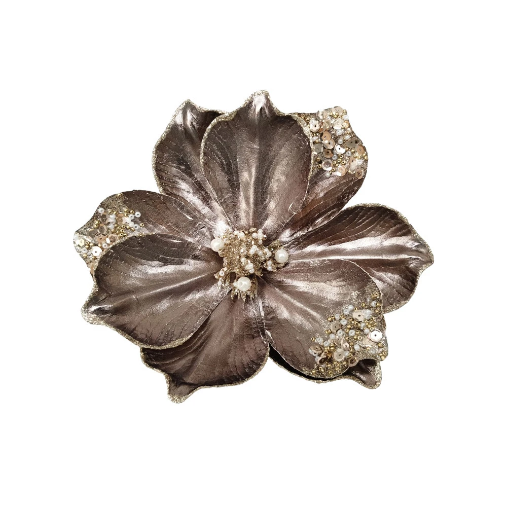 BROCADE FLOWER ΧΡΙΣΤΟΥΓΕΝΝΙΑΤΙΚΟ ΛΟΥΛΟΥΔΙ 18 POLYESTER ΜΑΝΙΤΑΡΙ INTHEBOX