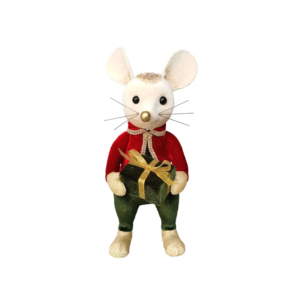 ROYAL MOUSE MAN ΧΡΙΣΤΟΥΓΓΕΝΙΑΤΙΚΟ ΣΤΟΛΙΔΙ ΠΟΝΤΙΚΙ 10x14x26 FOAM ΠΟΛΥΧΡΩΜΟ ΒΕΛΟΥΔΟ INTHEBOX