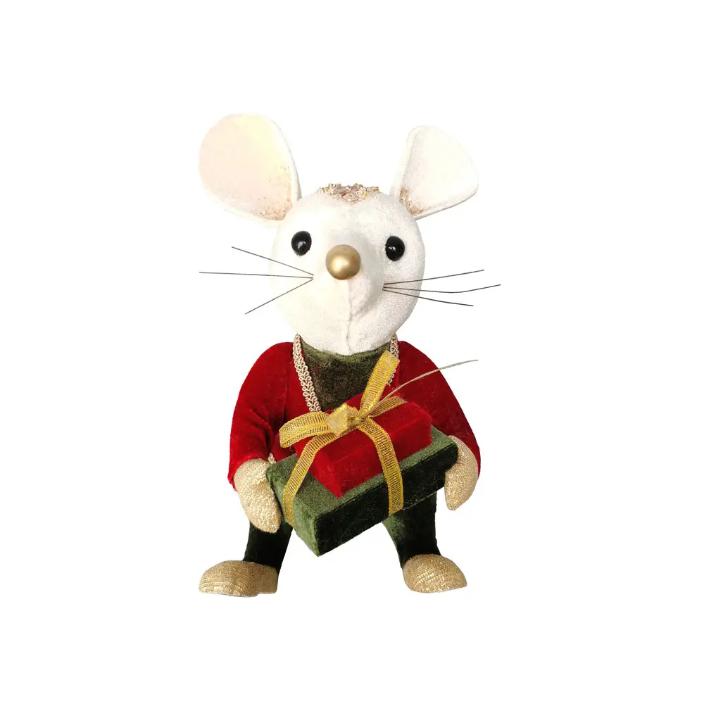ROYAL MOUSE MAN ΧΡΙΣΤΟΥΓΓΕΝΙΑΤΙΚΟ ΣΤΟΛΙΔΙ ΠΟΝΤΙΚΙ 13x12x19 FOAM ΠΟΛΥΧΡΩΜΟ ΒΕΛΟΥΔΟ INTHEBOX