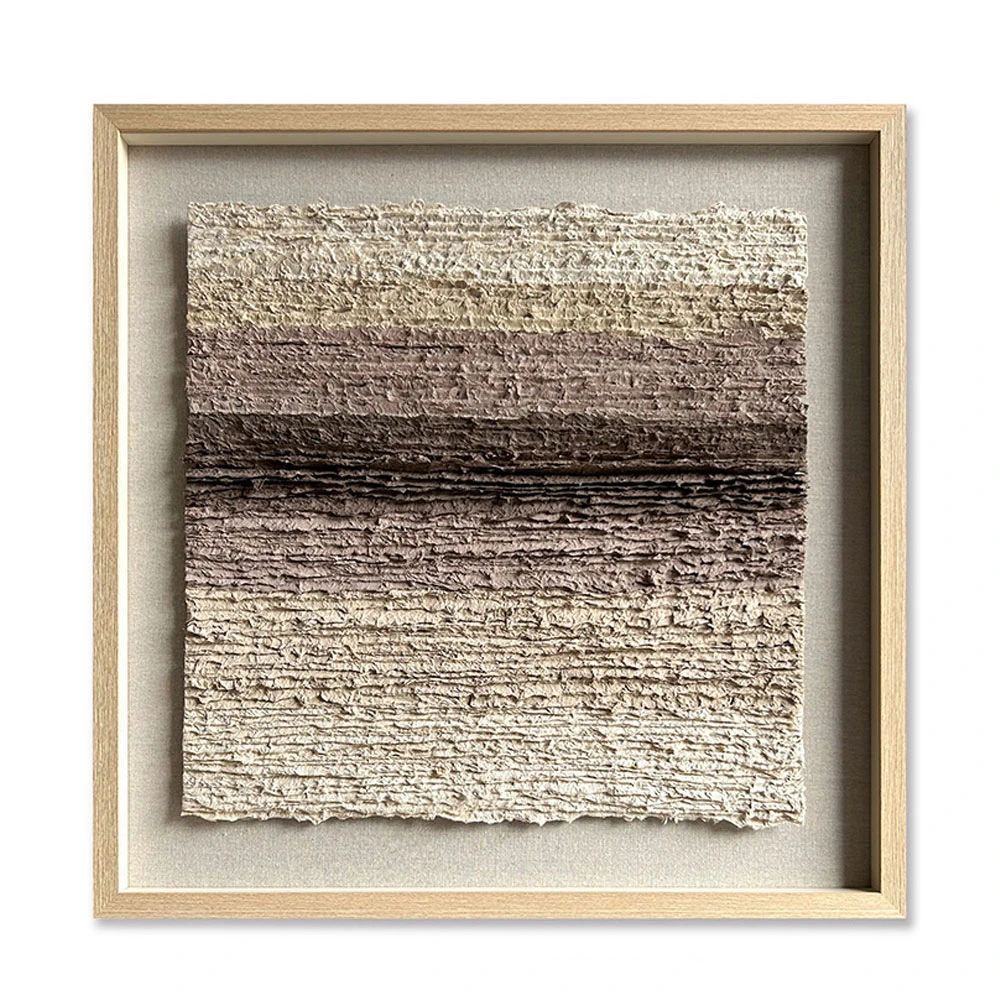 EARTHSCAPE SQUARE ΠΙΝΑΚΑΣ ΔΙΑΚΟΣΜΗΣΗΣ 80x80x4 ΧΑΡΤΙ ΜΠΕΖ ΚΑΦΕ ΓΥΑΛΙ ΦΥΣΙΚΟINTHEBOX