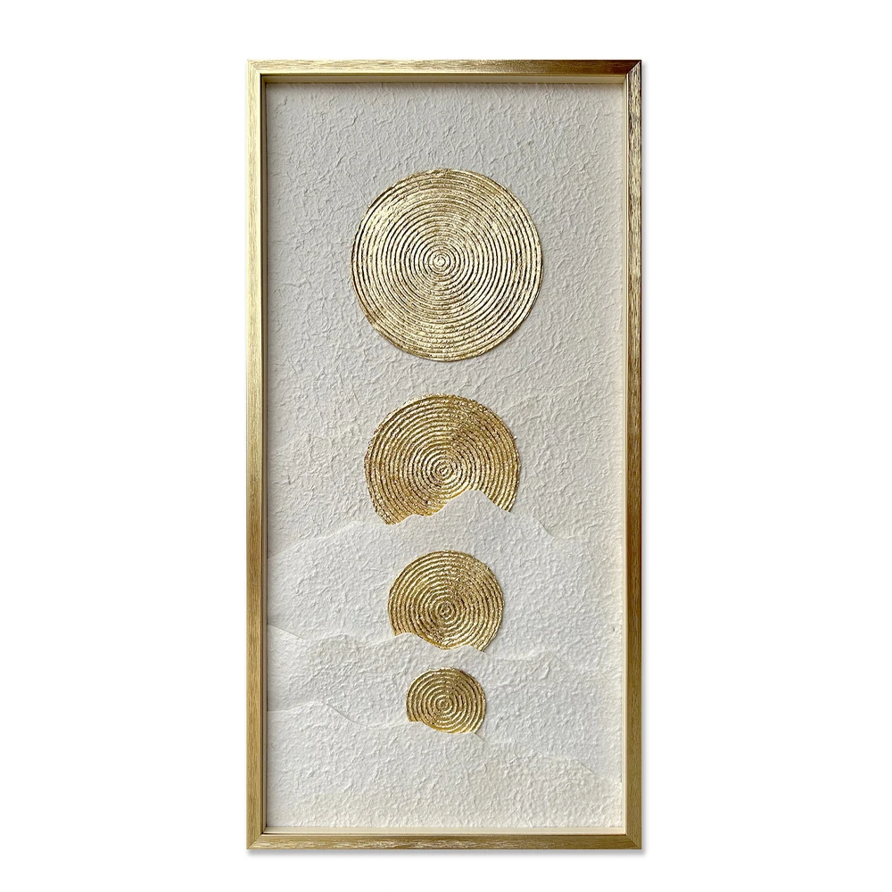 PURE BLISS ΠΙΝΑΚΑΣ ΔΙΑΚΟΣΜΗΣΗΣ 50x100x3 ΧΑΡΤΙ ΧΡΥΣΟ ΛΕΥΚΟ ΓΥΑΛΙ ΧΡΥΣΟINTHEBOX