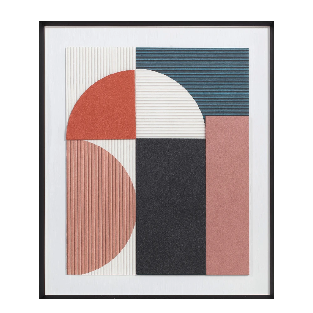 BLENDED COLORS ΠΙΝΑΚΑΣ ΔΙΑΚΟΣΜΗΣΗΣ 50x60x4 ΚΑΜΒΑΣ ΠΟΛΥΧΡΩΜΟ ΞΥΛΟ ΜΑΥΡΟINTHEBOX