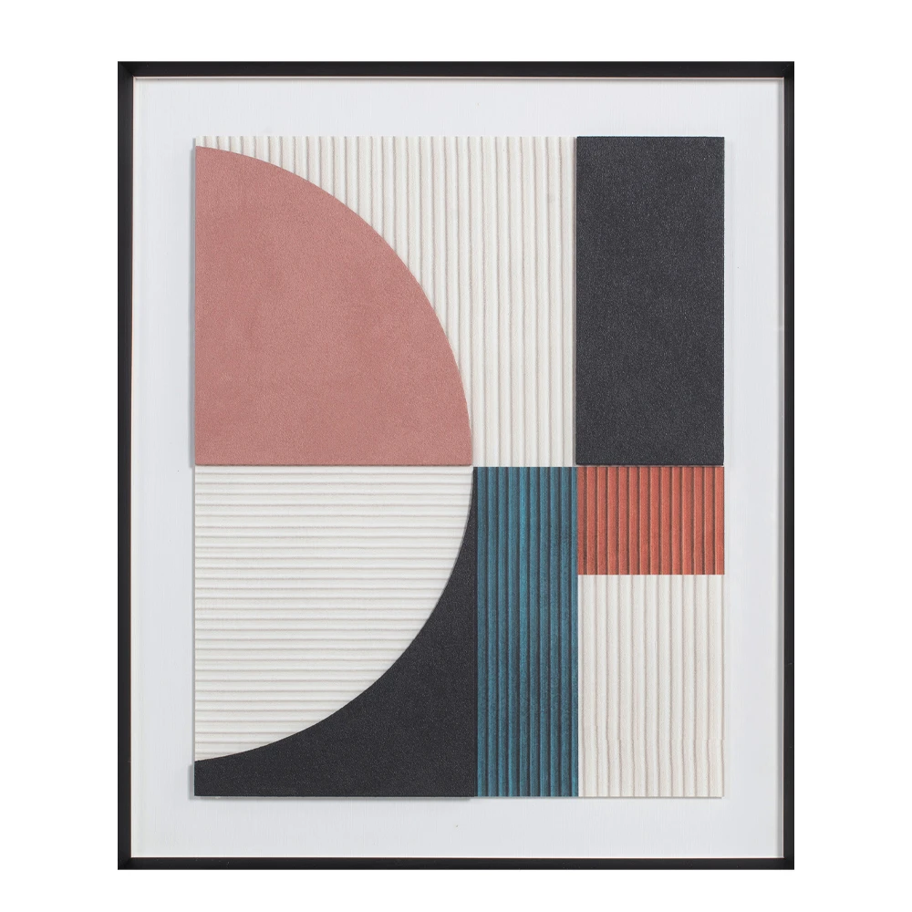 BLENDED COLORS ΠΙΝΑΚΑΣ ΔΙΑΚΟΣΜΗΣΗΣ 50x60x4 ΚΑΜΒΑΣ ΠΟΛΥΧΡΩΜΟ ΞΥΛΟ ΜΑΥΡΟINTHEBOX