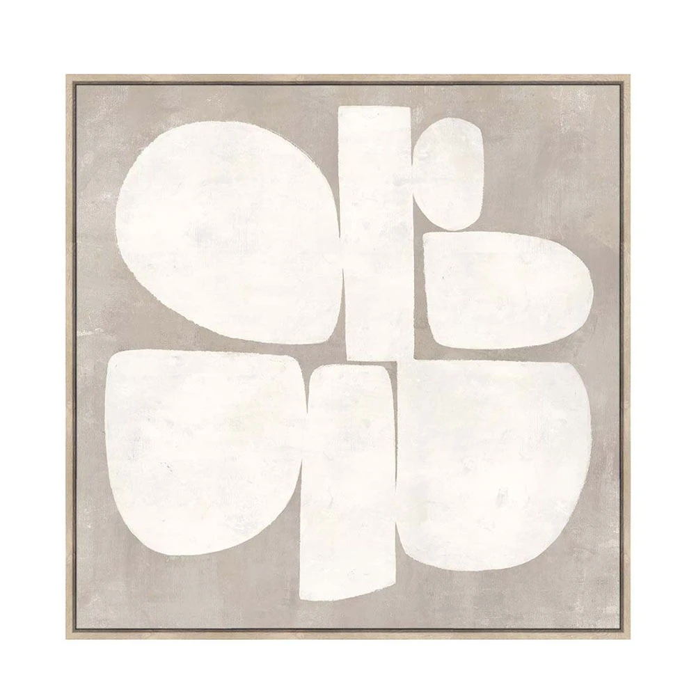 IMITATION GRIS ΠΙΝΑΚΑΣ ΔΙΑΚΟΣΜΗΣΗΣ 80x80x4 ΚΑΜΒΑΣ ΓΚΡΙ ΛΕΥΚΟ MDF ΦΥΣΙΚΟINTHEBOX