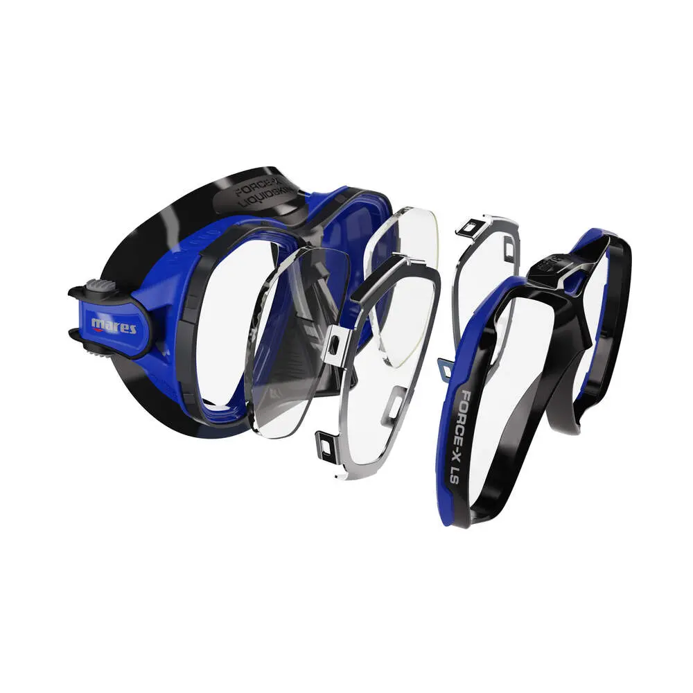 FORCE-X LS ΜΑΥΡΟ/ΜΠΛΕ ΜΑΣΚΑ MARES