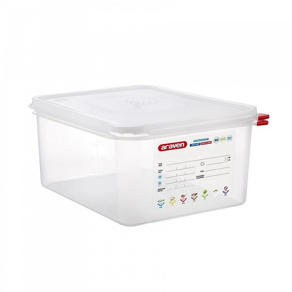 ΑΕΡΟΣΤΕΓΕΣ ΔΟΧΕΙΟ ΤΡΟΦΙΜΩΝ GN 1/2 10lt 325x265x150mm HERMETICOS 03034 - ARAVEN