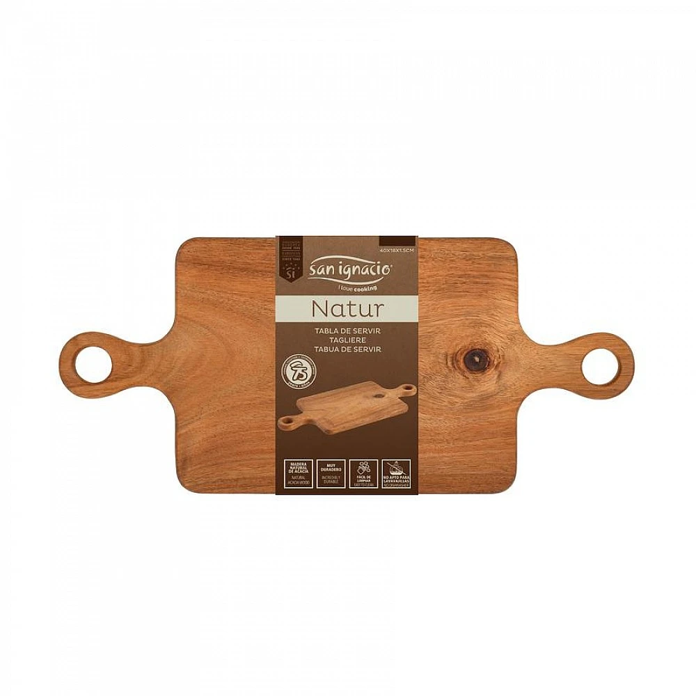 ΕΠΙΦΑΝΕΙΑ ΣΕΡΒΙΡΙΣΜΑΤΟΣ 40x18x1.5cm ΑΚΑΚΙΑΣ SG-4485 NATUR - BERGNER