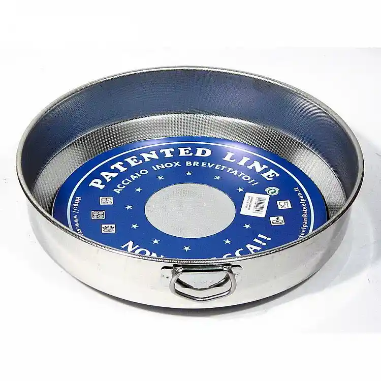 ΤΑΨΙ ΣΤΡΟΓΓΥΛΟ 28cm 10160 18/10 PATENTED - STEEL PAN
