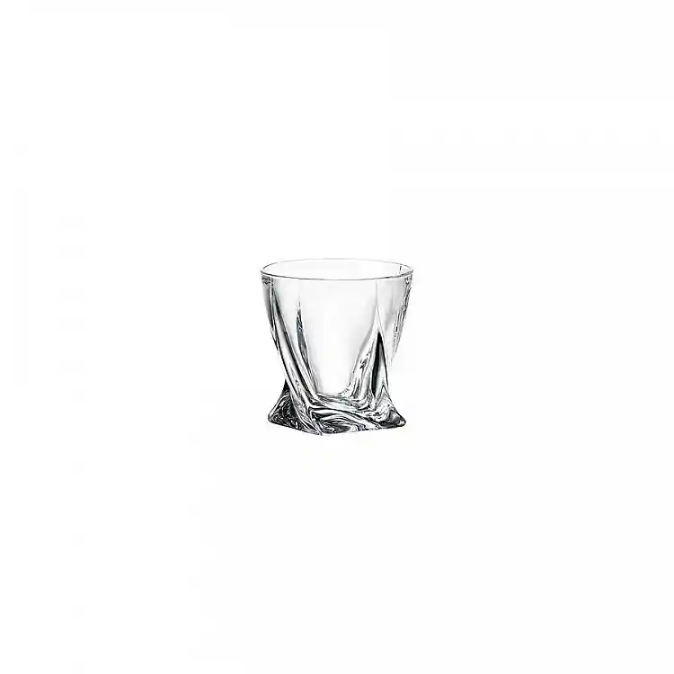 ΠΟΤΗΡΙ ΣΩΛΗΝΑ 340ml QUADRO - CRYSTAL BOHEMIA | 6 τμχ