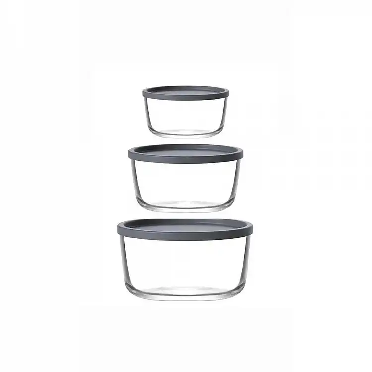ΣΕΤ 3 τεμ. ΦΑΓΗΤΟΔΟΧΕΙΑ ROUND Φ110/ 144/ 173mm - 380/800/1490ml - LAV