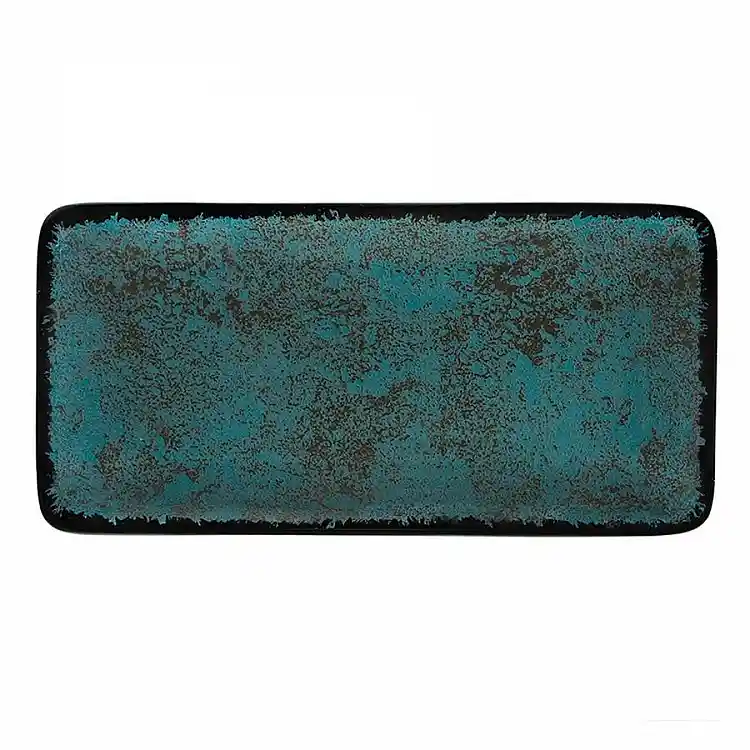 ΠΙΑΤΕΛΑ ΟΡΘΟΓΩΝΙΑ 27x16cm MOON SHADE 18274-99/TEAL - ORIANA FERELLI®