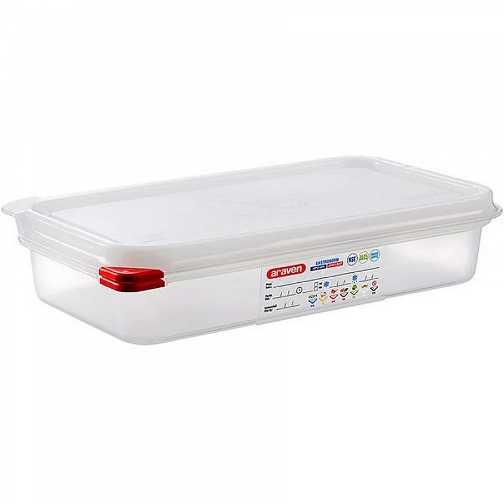 ΑΕΡΟΣΤΕΓΕΣ ΔΟΧΕΙΟ ΤΡΟΦΙΜΩΝ GN 1/3 2.5lt 325x176x65mm HERMETICOS 03029 - ARAVEN