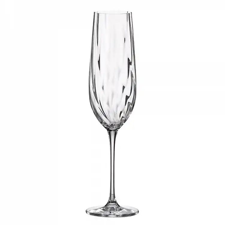 ΠΟΤΗΡΙ ΚΟΛΟΝΑΤΟ FLUTE 270ml URIA OPTIC - CRYSTAL BOHEMIA