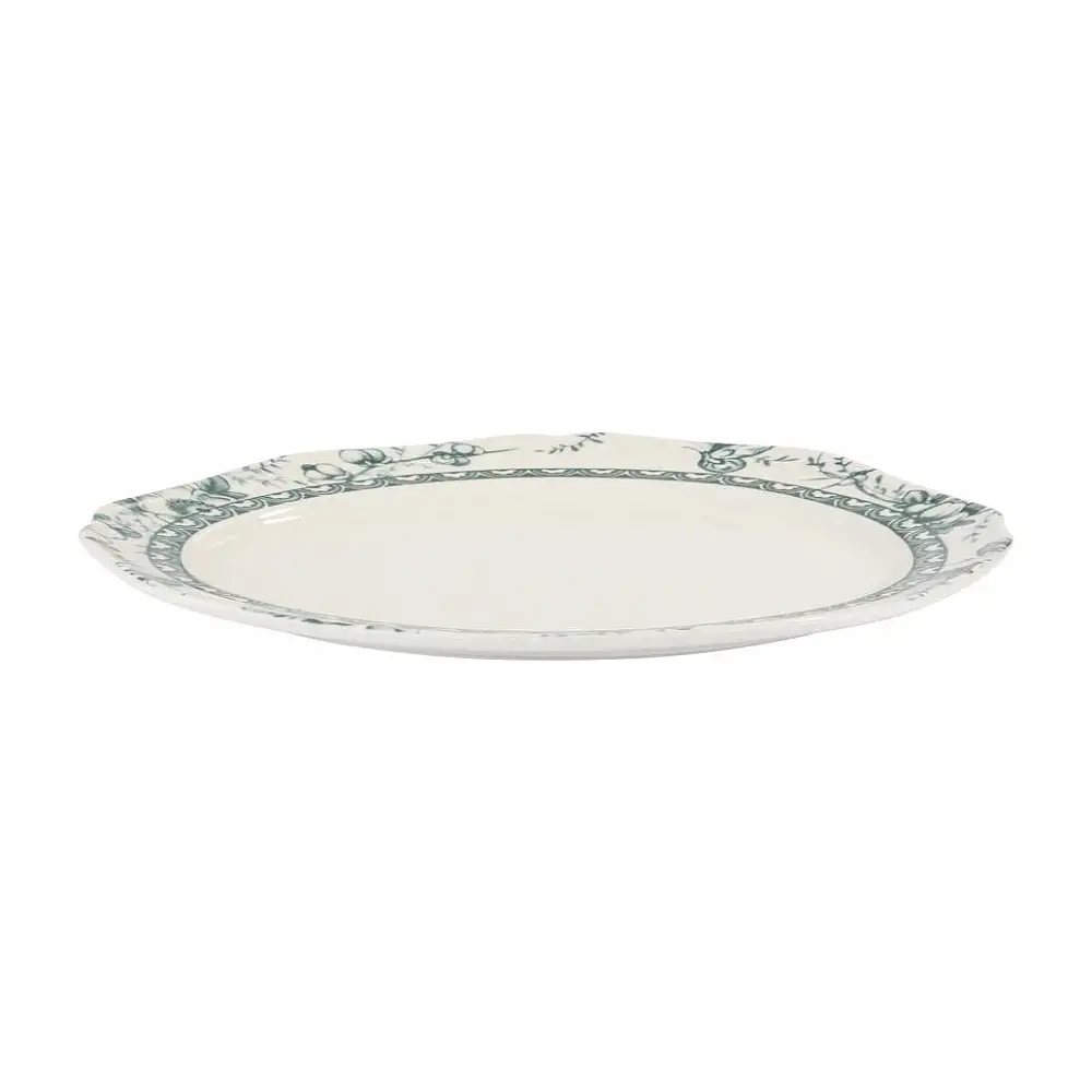 ΠΙΑΤΕΛΑ ΟΒΑΛ 36cm TIFFANY-GREEN 24324 - ORIANA FERELLI®