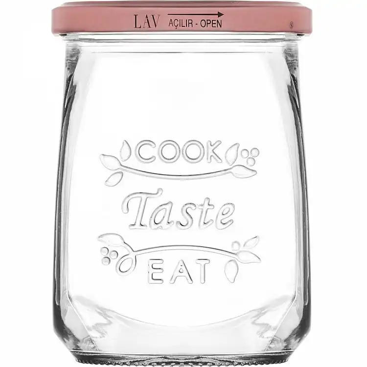 ΒΑΖΟ 550ml με ΜΕΤΑΛΙΚΟ ΒΙΔΩΤΟ ΚΑΠΑΚΙ TASTY - LAV
