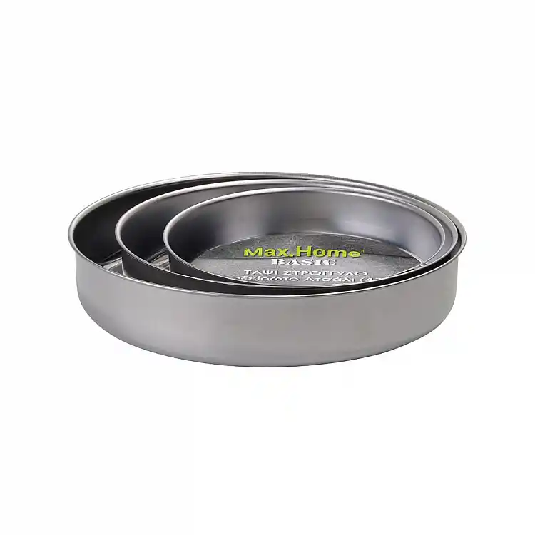 ΣΕΤ 3τεμ. ΤΑΨΙΑ 430 - 0.4mm ΣΤΡΟΓ. (28-32-36cm) BASIC