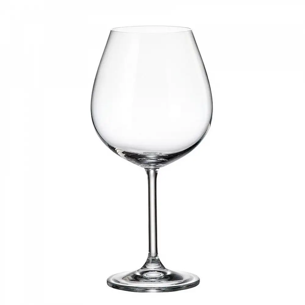 ΠΟΤΗΡΙ ΚΟΛΟΝΑΤΟ BURGUNDER 650ml COLIBRI - CRYSTAL BOHEMIA | 6 τμχ