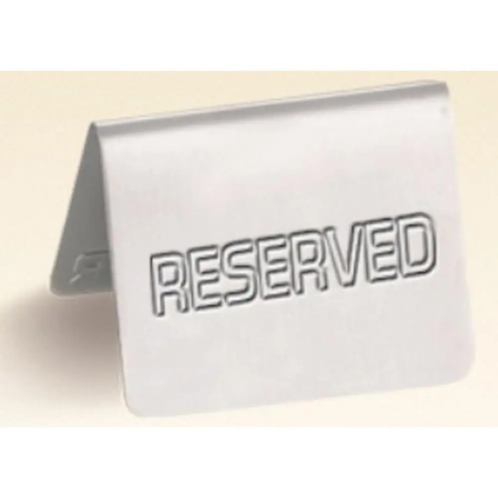 ΣΗΜΑΝΣΗΣ ΑΝΟΞΕΙΔΩΤΗ "RESERVED" 7.5x6cm 409511 - Max.Home®