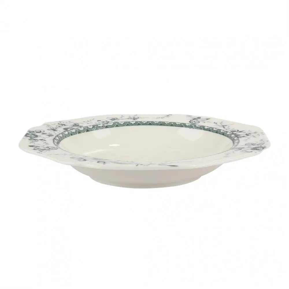 ΠΙΑΤΟ ΒΑΘΥ Φ23cm TIFFANY-GREEN 24324 - ORIANA FERELLI® | 6 τμχ