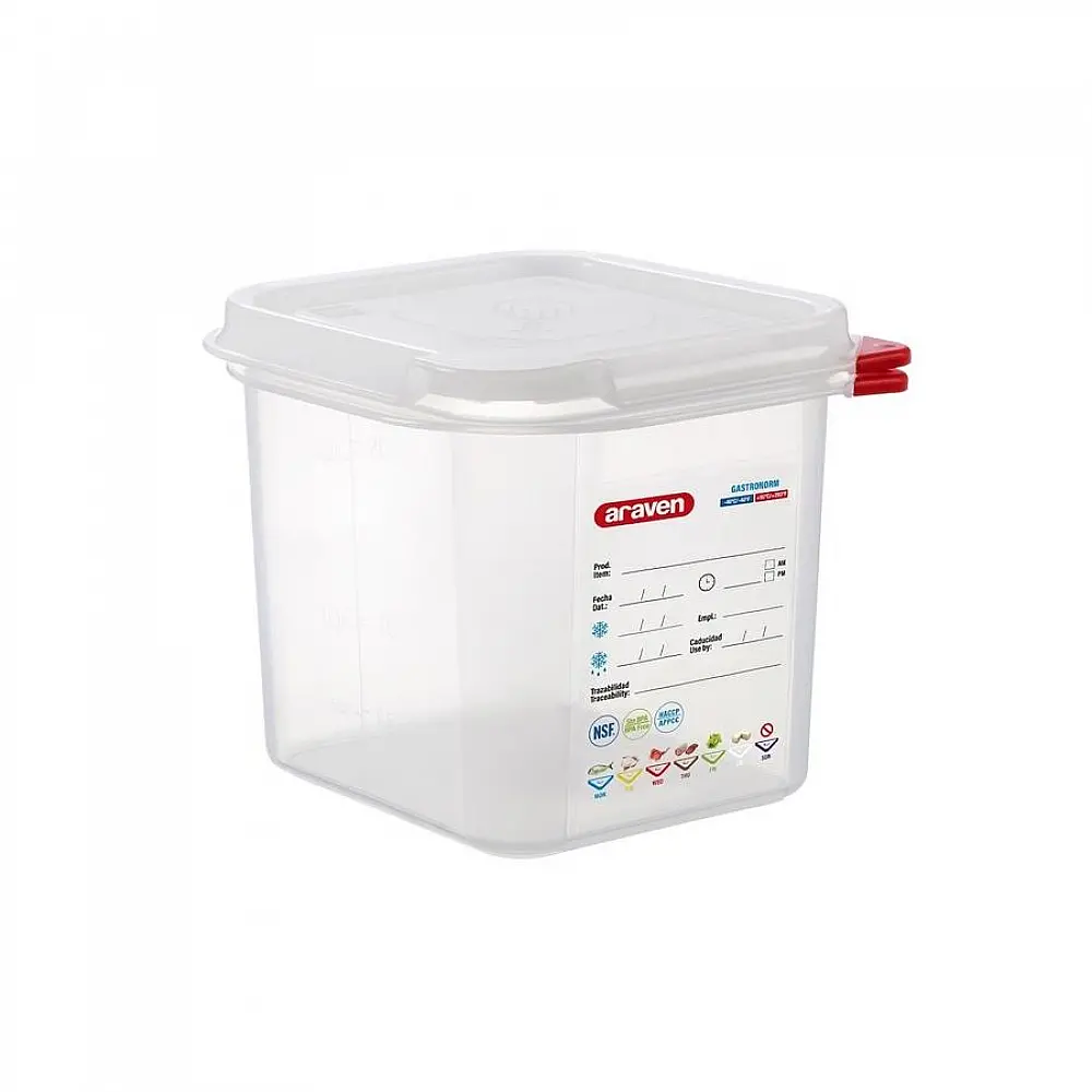 ΑΕΡΟΣΤΕΓΕΣ ΔΟΧΕΙΟ ΤΡΟΦΙΜΩΝ GN 1/6 2.6lt 176x162x150mm HERMETICOS 03025 - ARAVEN ΑΕΡΟΣΤΕΓΕΣ ΔΟΧΕΙΟ ΤΡΟΦΙΜΩΝ GN 1/6 2.6lt 176x162x150mm HERMETICOS 03025 - ARAVEN