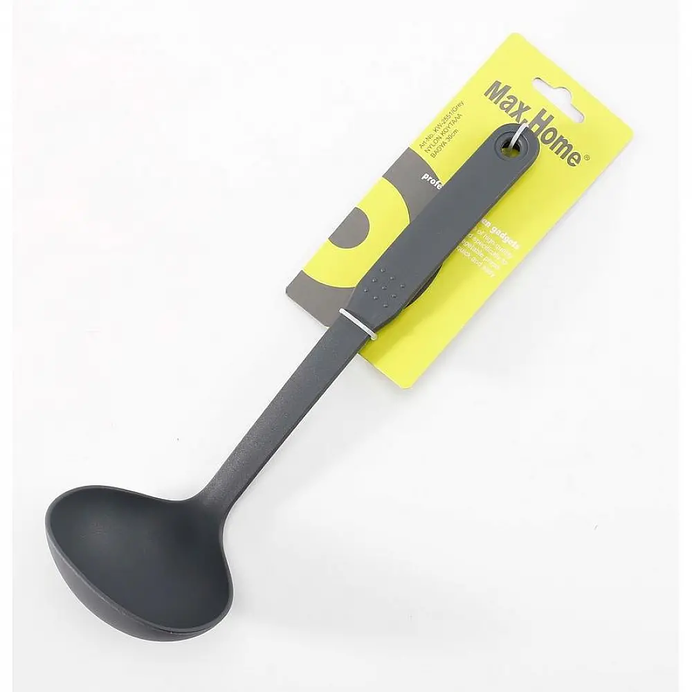 ΚΟΥΤΑΛΑ ΒΑΘΥΑ 30cm NYLON KW-2551/Grey - Max.Home® ΚΟΥΤΑΛΑ ΒΑΘΥΑ 30cm NYLON KW-2551/Grey - Max.Home®