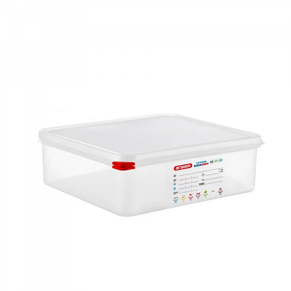 ΑΕΡΟΣΤΕΓΕΣ ΔΟΧΕΙΟ ΤΡΟΦΙΜΩΝ GN 2/3 9lt 354x325x100mm HERMETICOS 03469 - ARAVEN