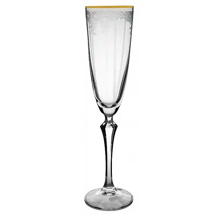ΠΟΤΗΡΙ ΚΟΛΩΝΑΤΟ ΟΥΖΟΥ 200ml ELISAB-Q8890/G CRYSTALEX | 6 τμχ