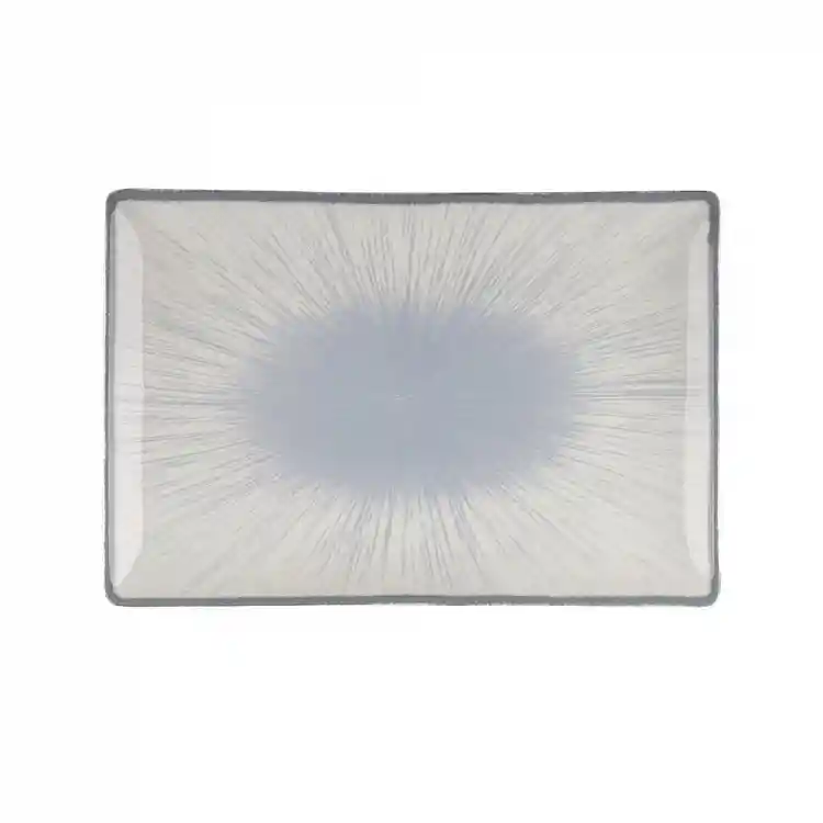 ΠΙΑΤΕΛΑ ΟΡΘΟΓΩΝΙΑ 27x16cm WATER LILY 24336/BLUE - ORIANA FERELLI®