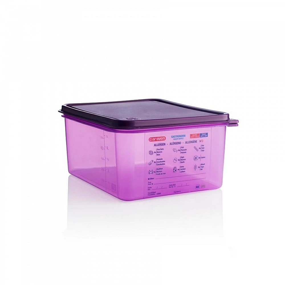 ΑΕΡΟΣΤΕΓΕΣ ΔΟΧΕΙΟ ΤΡΟΦΙΜΩΝ GN 1/2 10lt 325x265x150mm ANTIALEGRENOS 61391 - ARAVEN