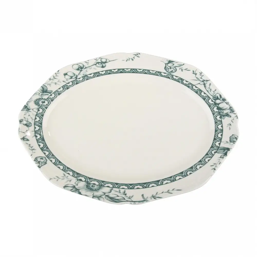 ΠΙΑΤΕΛΑ ΟΒΑΛ 36cm TIFFANY-GREEN 24324 - ORIANA FERELLI®