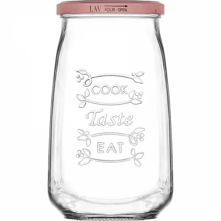 ΒΑΖΟ 1050ml με ΜΕΤΑΛΙΚΟ ΒΙΔΩΤΟ ΚΑΠΑΚΙ TASTY - LAV