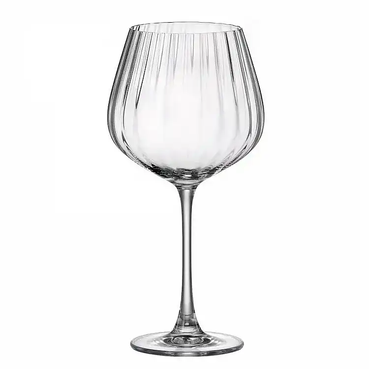 ΠΟΤΗΡΙ ΚΟΛΟΝΑΤΟ ΚΡΑΣΙΟΥ BURGUNDER 640ml COLUMBA OPTIC - CRYSTAL BOHEMIA