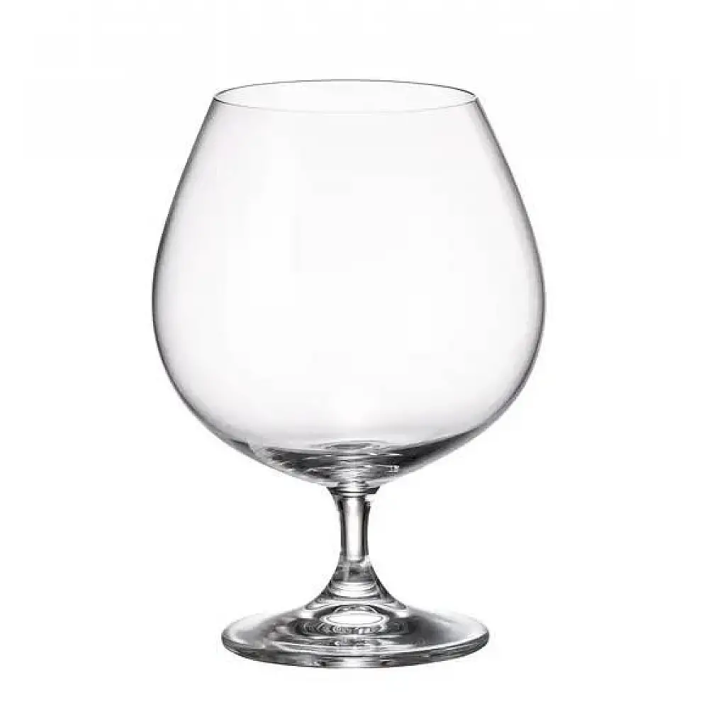 ΠΟΤΗΡΙ ΚΟΛΟΝΑΤΟ BRANDY 400ml COLIBRI - CRYSTAL BOHEMIA | 6 τμχ