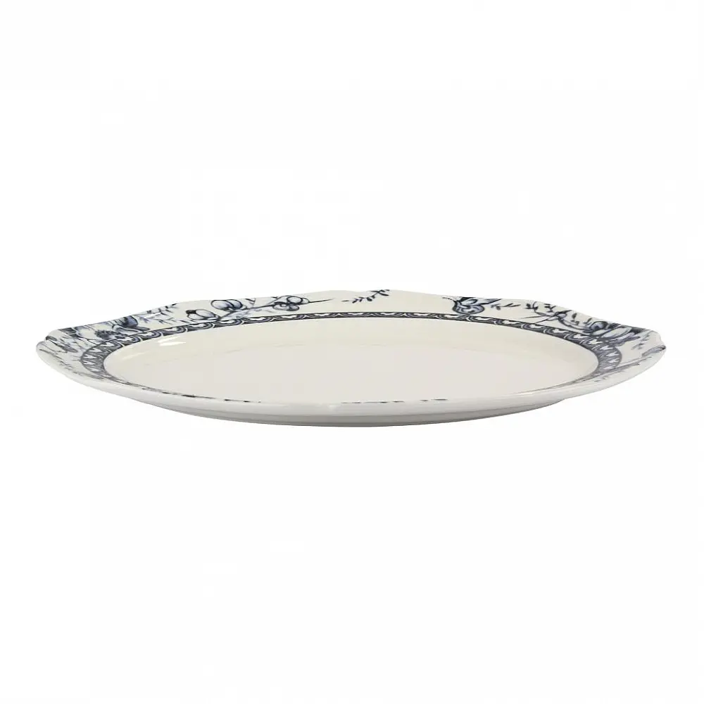 ΠΙΑΤΕΛΑ ΟΒΑΛ 36cm TIFFANY-BLUE 24324 - ORIANA FERELLI®