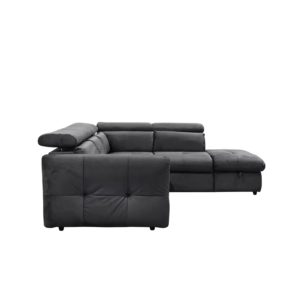 LIBERTA MONSERAT ΚΑΝΑΠΕΣ ΚΡΕΒΑΤΙ ΓΩΝΙΑ ΔΕΞΙΑ ΑΝΘΡΑΚΙ 254x224x90cm