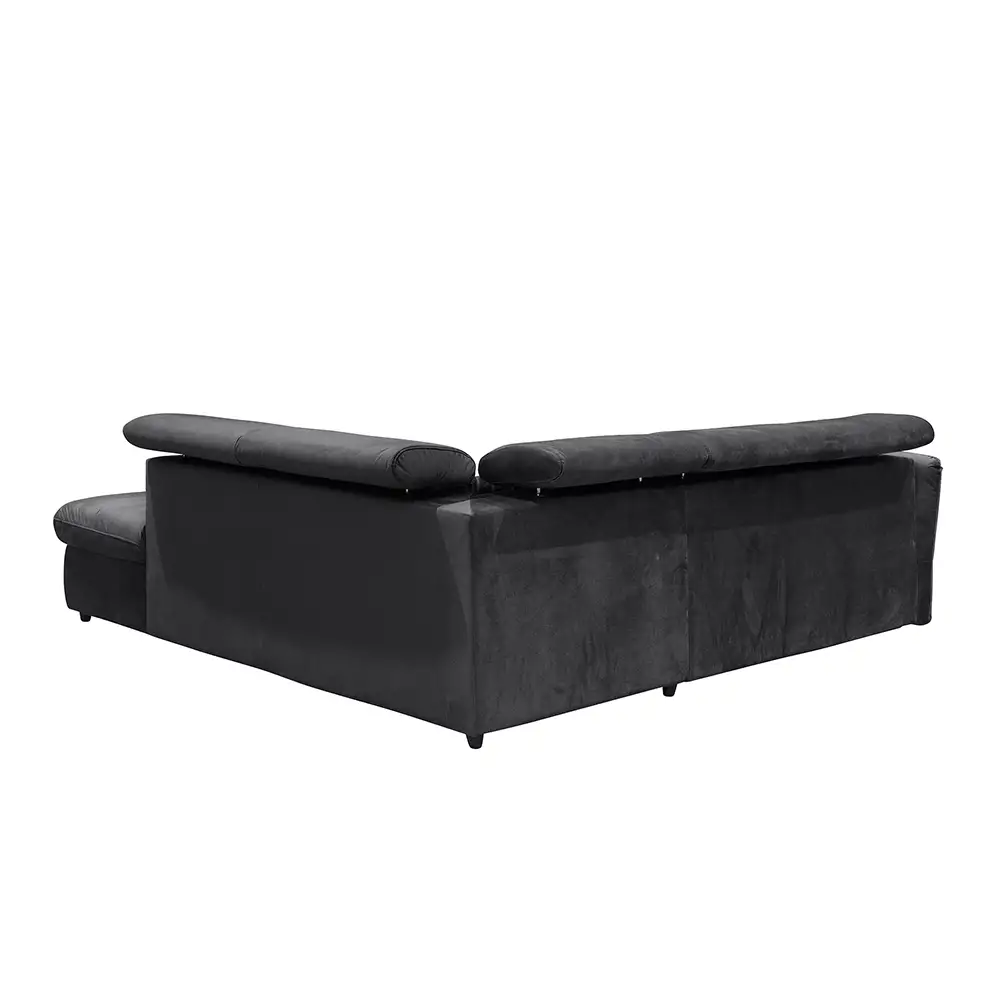 LIBERTA MONSERAT ΚΑΝΑΠΕΣ ΚΡΕΒΑΤΙ ΓΩΝΙΑ ΔΕΞΙΑ ΑΝΘΡΑΚΙ 254x224x90cm