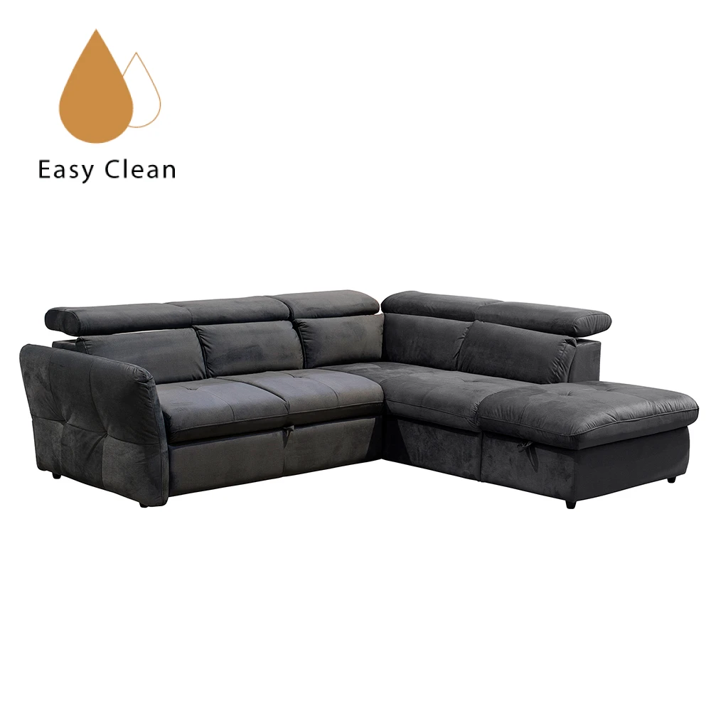 LIBERTA MONSERAT ΚΑΝΑΠΕΣ ΚΡΕΒΑΤΙ ΓΩΝΙΑ ΔΕΞΙΑ ΑΝΘΡΑΚΙ 254x224x90