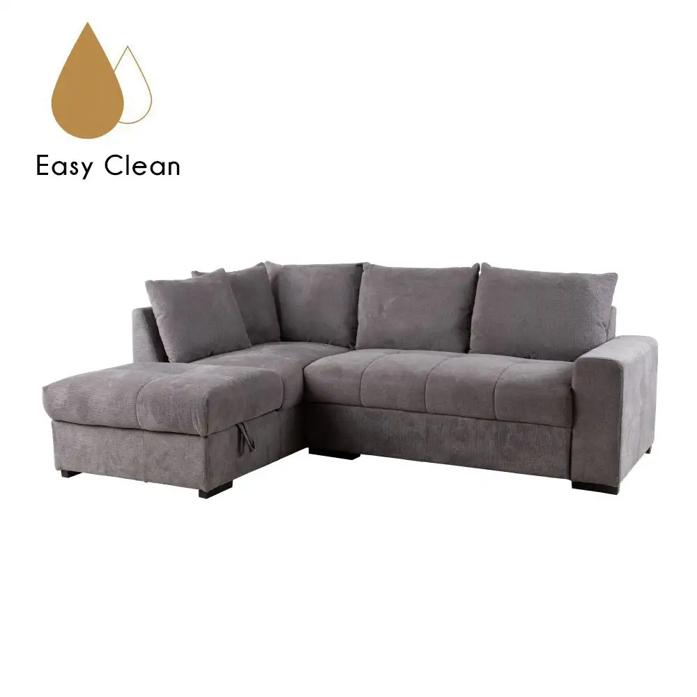 LIBERTA BILL ΚΑΝΑΠΕΣ ΚΡΕΒΑΤΙ ΓΩΝΙΑ ΑΡΙΣΤΕΡΗ STONE 241x173x94cm