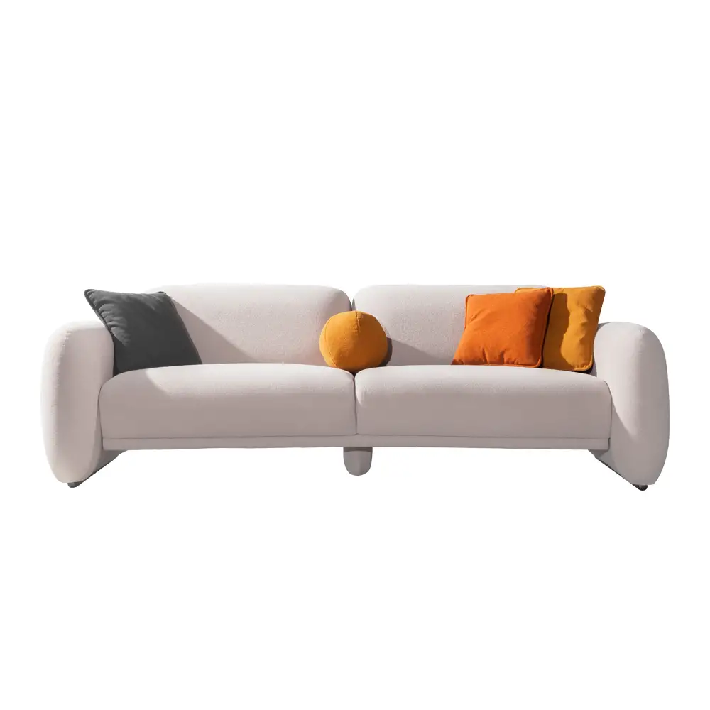 LIBERTA PUFFY ΚΑΝΑΠΕΣ 3ΘΕΣΙΟΣ CREAM 240x110x85