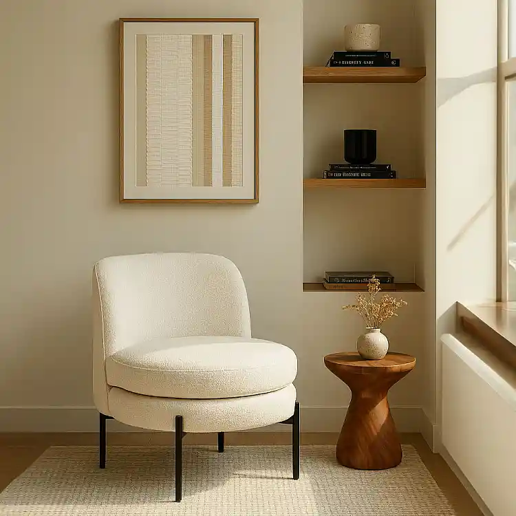 LIBERTA CESTA ΠΟΛΥΘΡΟΝΑ CREAM 70x71x71.5cm