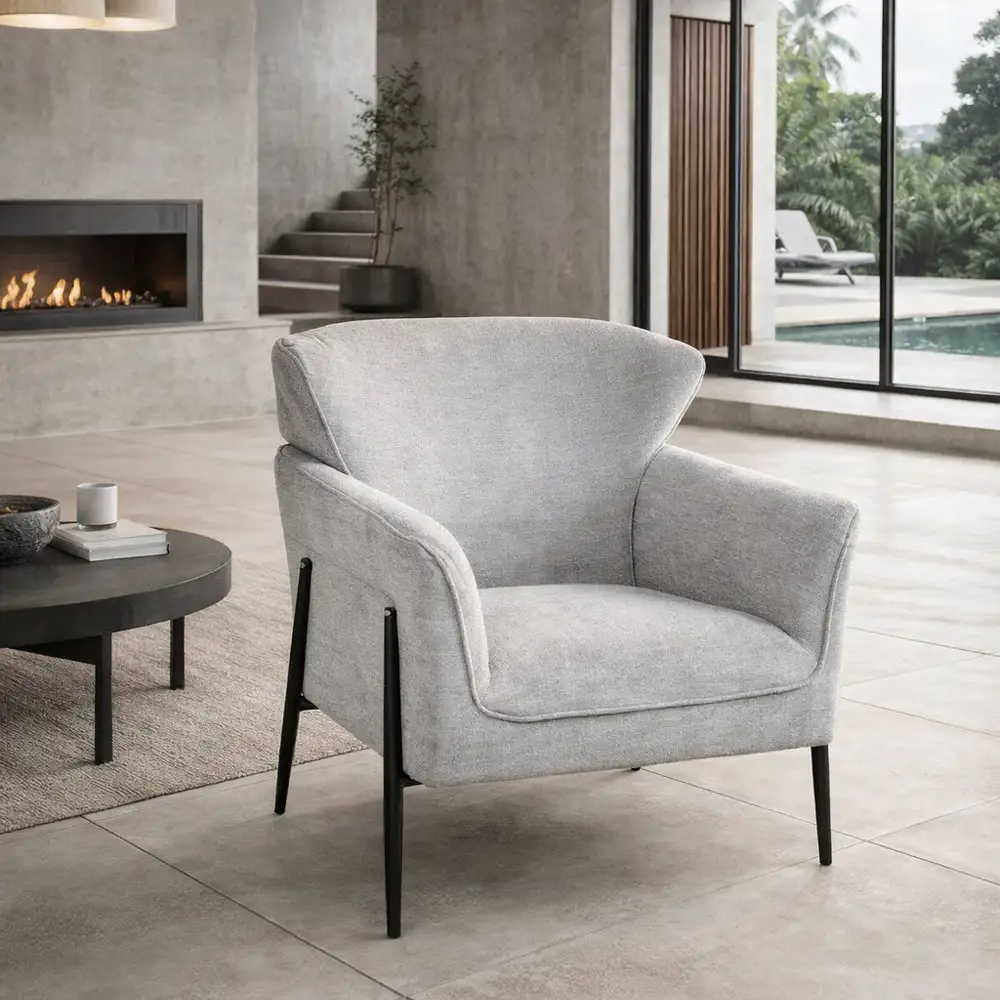 LIBERTA LENON ΠΟΛΥΘΡΟΝΑ ΓΚΡΙ 83x83x85cm