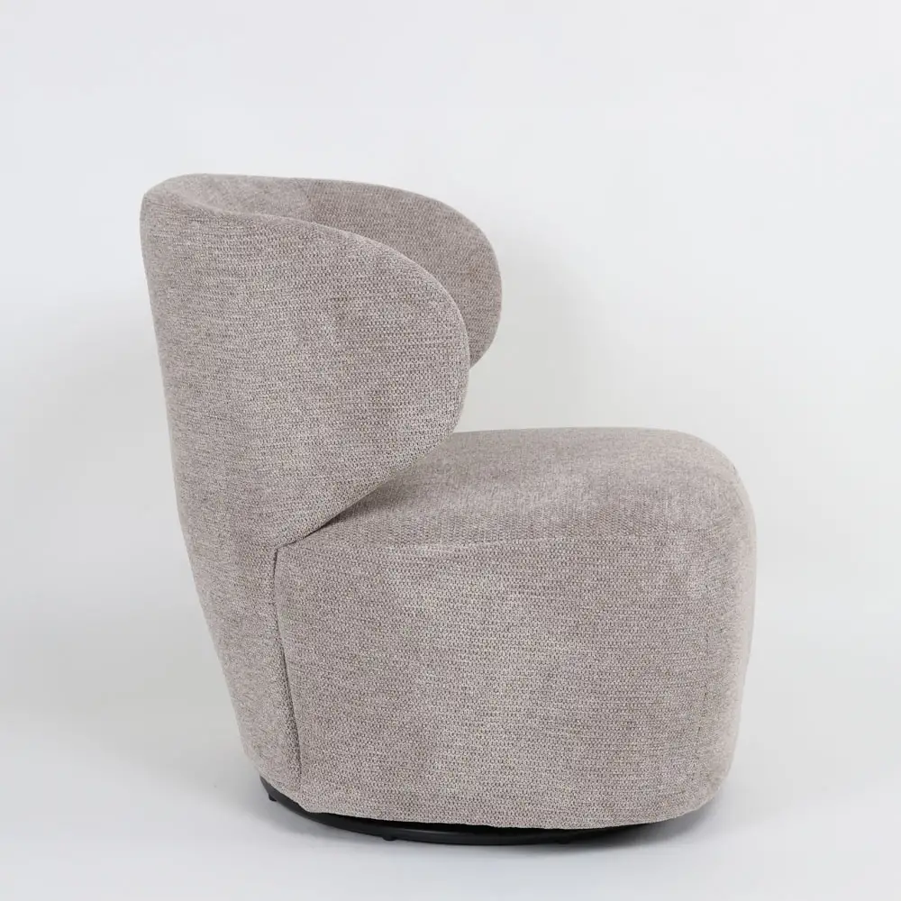 LIBERTA GEO ΠΟΛΥΘΡΟΝΑ ΠΕΡΙΣΤΡΕΦΟΜΕΝΗ ΓΚΡΙ LATTE 74x76x75cm