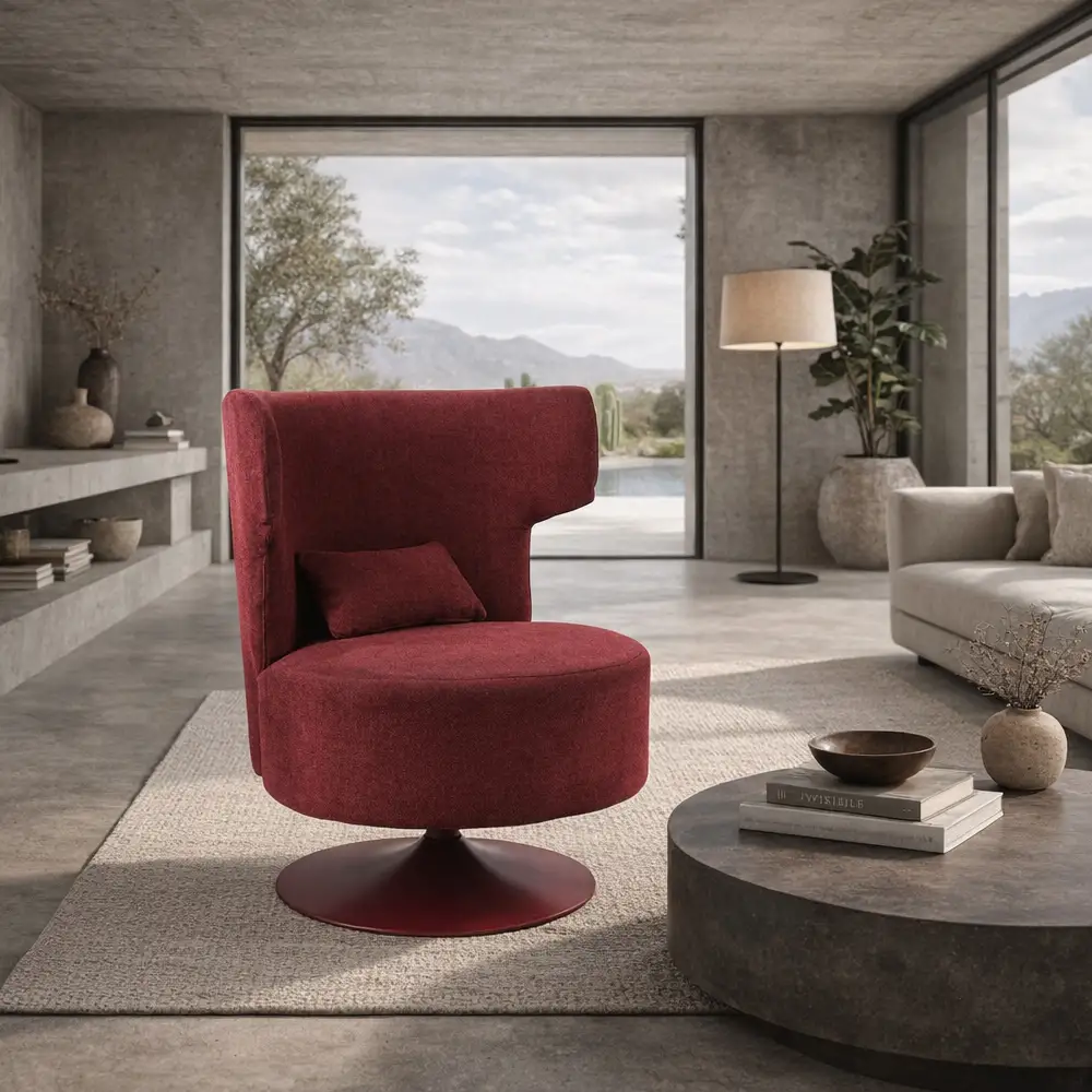 LIBERTA CANVAS ΠΟΛΥΘΡΟΝΑ ΠΕΡΙΣΤΡΕΦΟΜΕΝΗ BORDEAUX 72x68x86cm