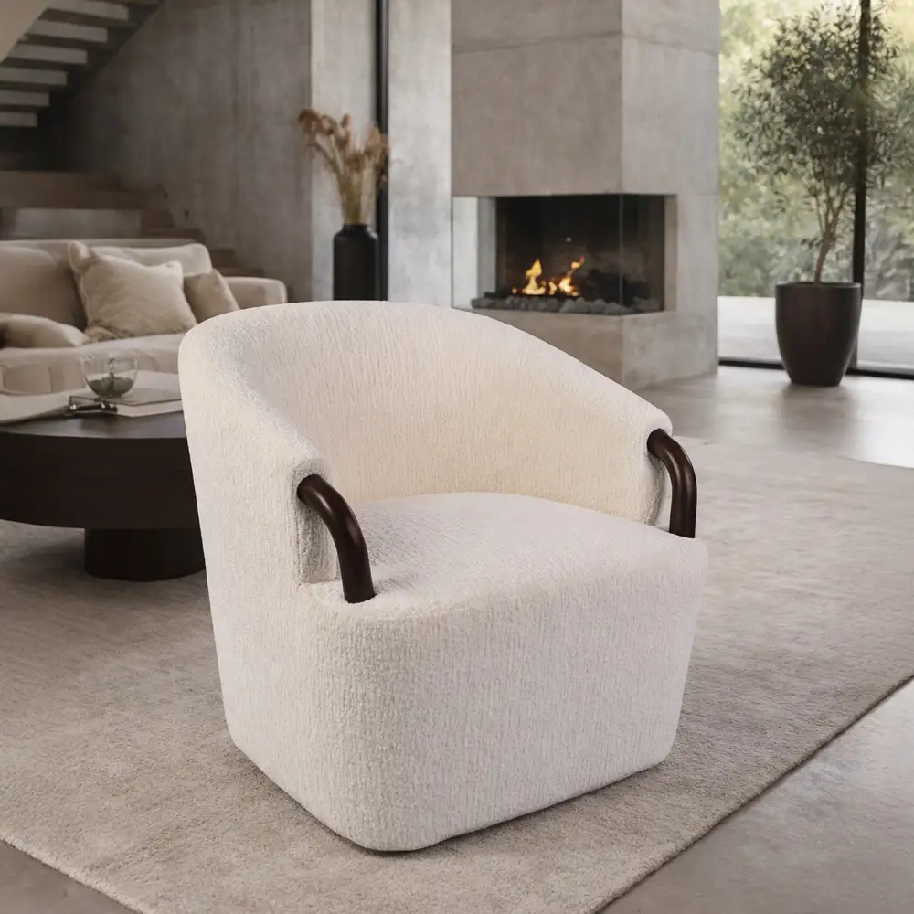 LIBERTA CELINE ΠΟΛΥΘΡΟΝΑ ΠΕΡΙΣΤΡΕΦΟΜΕΝΗ ΛΕΥΚΟ ΚΑΡΥΔΙ 74x73x72cm