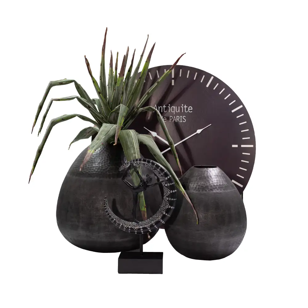 LIBERTA DROP ΒΑΖΟ 25x25x21cm ΑΛΟΥΜΙΝΙΟ ΓΡΑΦΙΤΗΣ