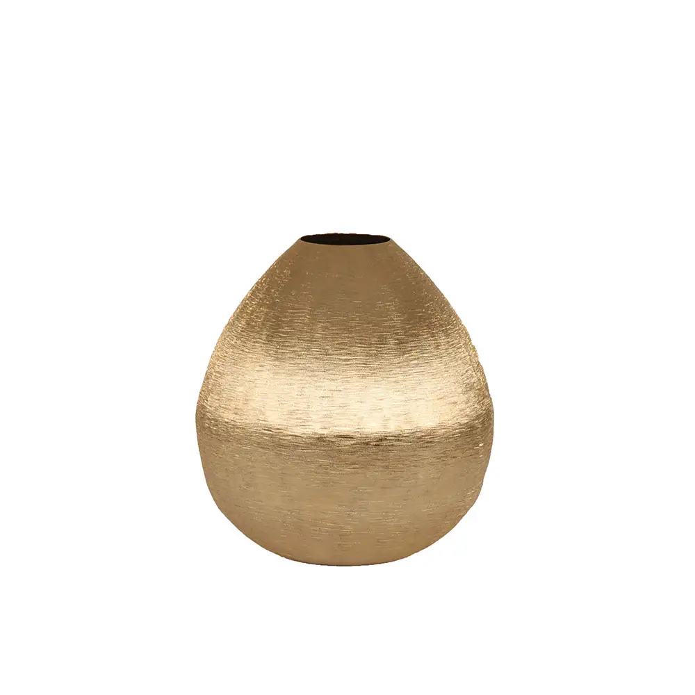 LIBERTA MINK ΒΑΖΟ 24x24x27cm ΑΛΟΥΜΙΝΙΟ ΧΡΥΣΟ