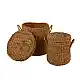 LIBERTA SEAGRASS ΚΑΛΑΘΙ ΜΕ ΚΑΠΑΚΙ SET 2ΤΜΧ 44x44x45cm SEAGRASS ΦΥΣΙΚΟ