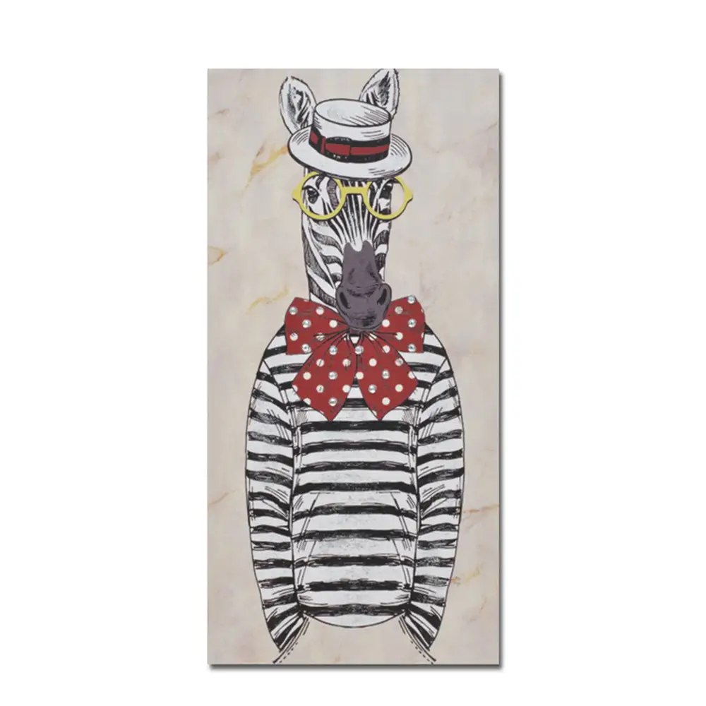LIBERTA MR.ZEBRA ΠΙΝΑΚΑΣ ΔΙΑΚΟΣΜΗΣΗΣ 30x60x2cm ΚΑΜΒΑΣ ΠΟΛΥΧΡΩΜΟ ΞΥΛΟ